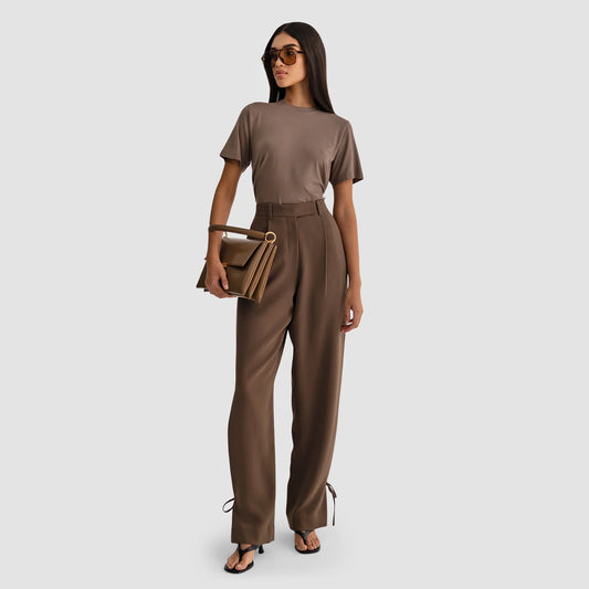 Base T-shirt - Dark Taupe